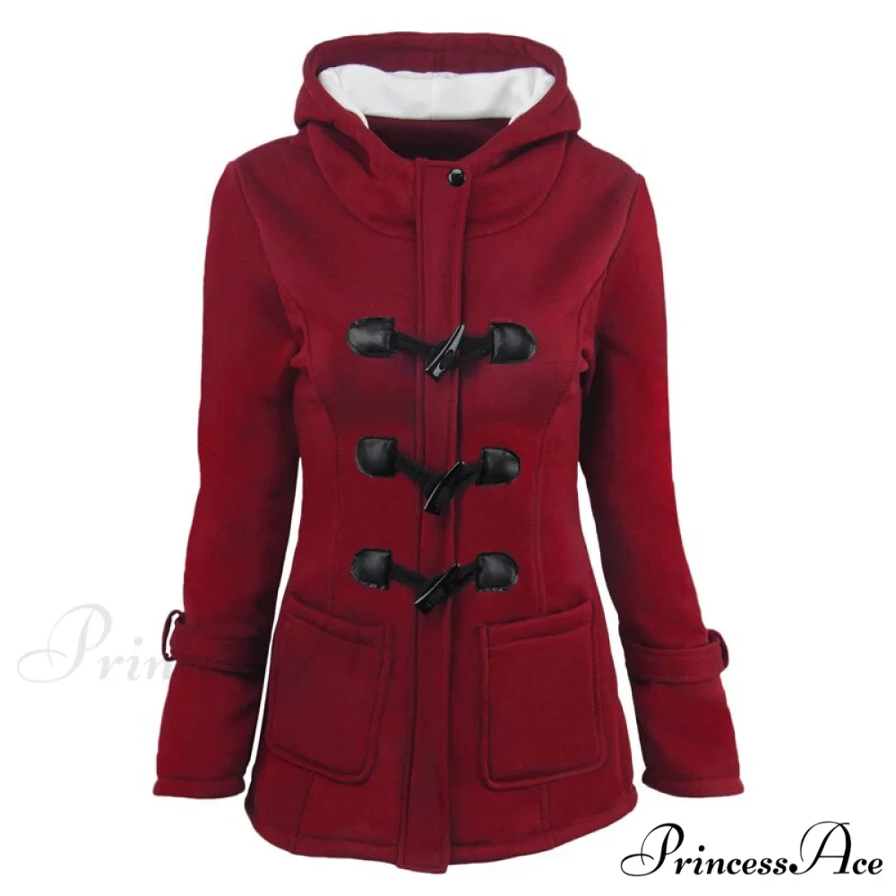 Overcoat Zipper Causal Hooded Coat - Image 12